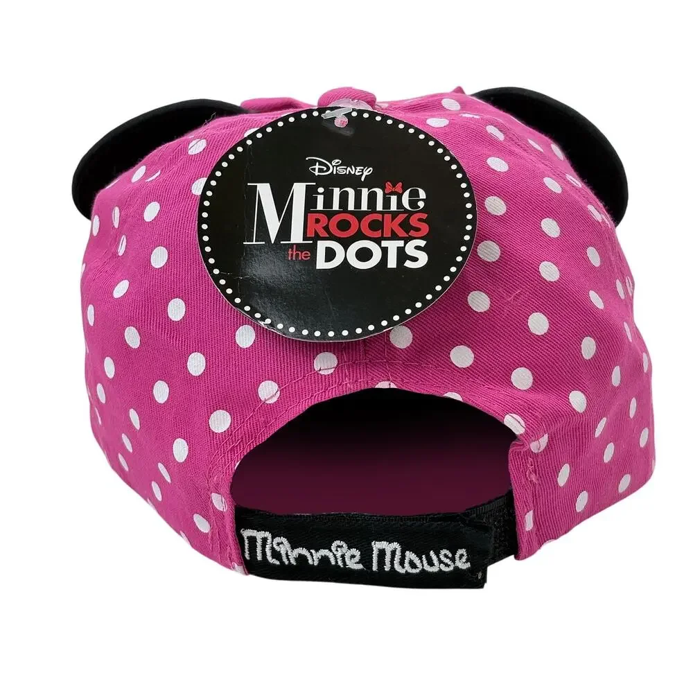 Minnie Mouse Disney Toddler Ball Cap Hat Minnie Rocks The Dots New With Tags
